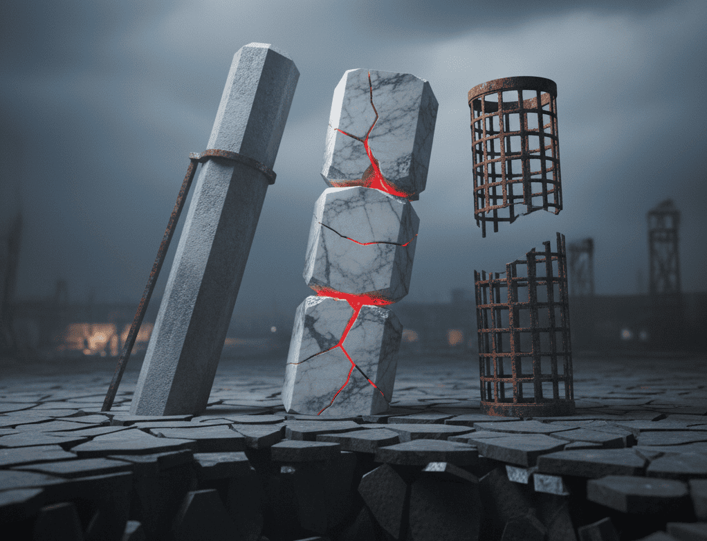 Visualization of the three systemic fallacies: Correlation-Causation, Operational Myopia, and Narrative-as-Defense.